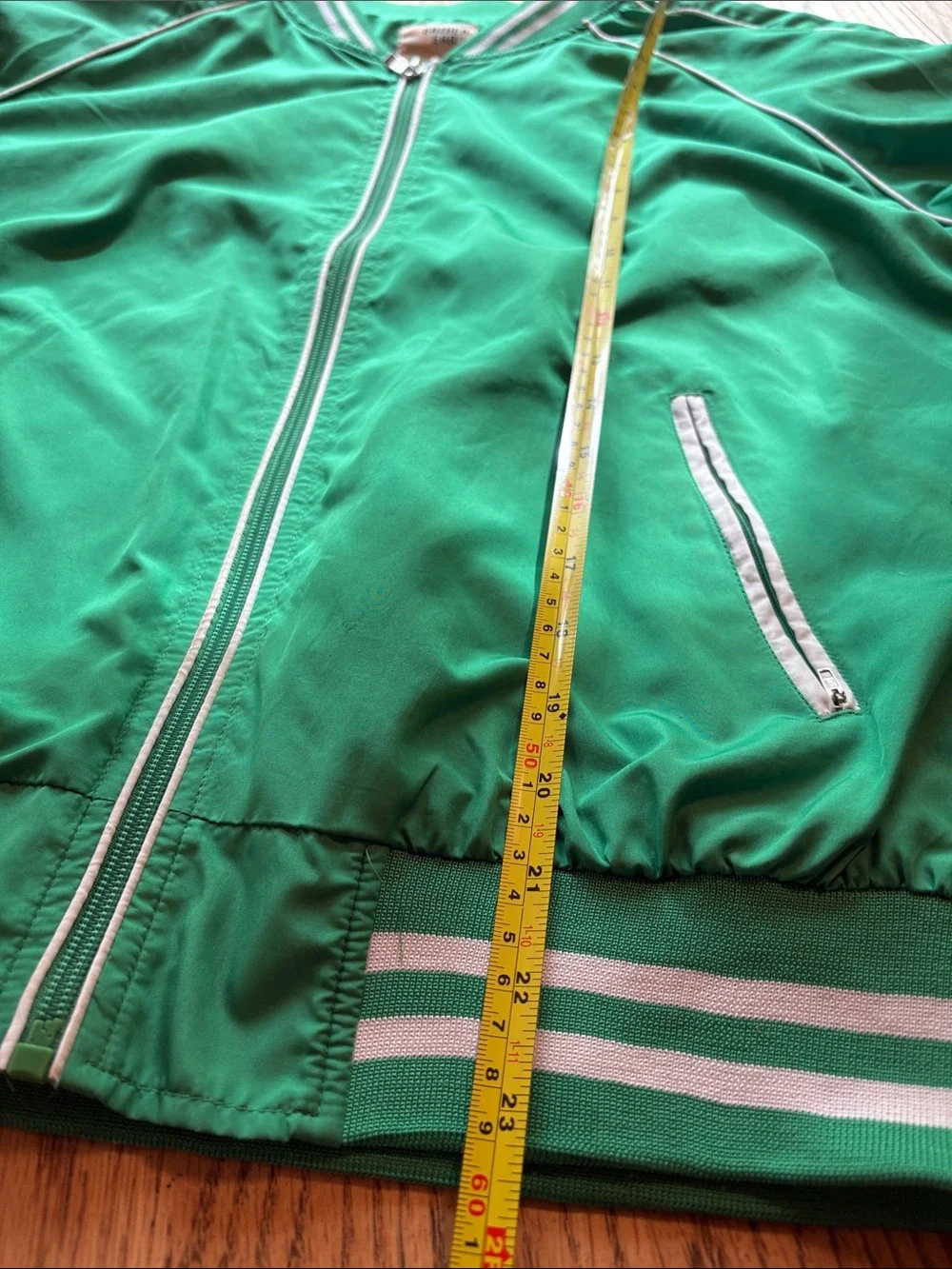 Green Windbreaker vintage track suit size M